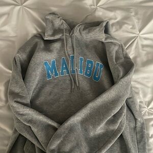 Malibu Grey & Blue Hoodie